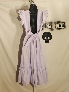 Farrow Beulah Cotton Open Back Tiered Dress in Lavender - Sz S- shipping incl.